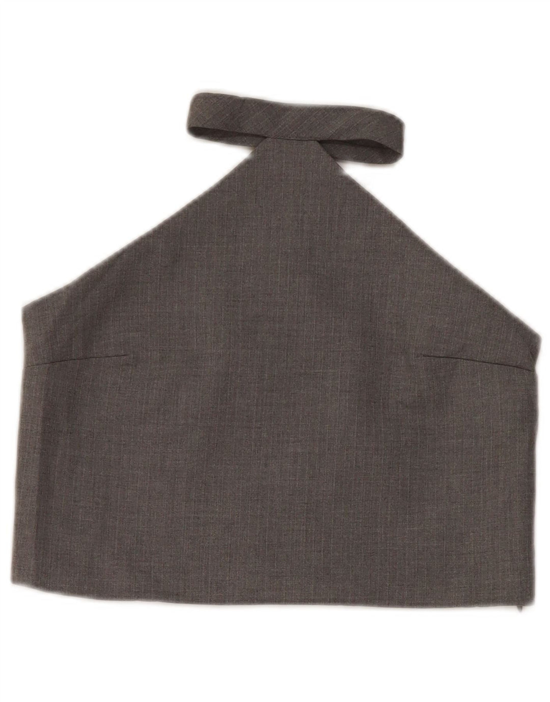 Zara Womens Crop Halter Top UK 8 Pequeno Poliéster Cinza