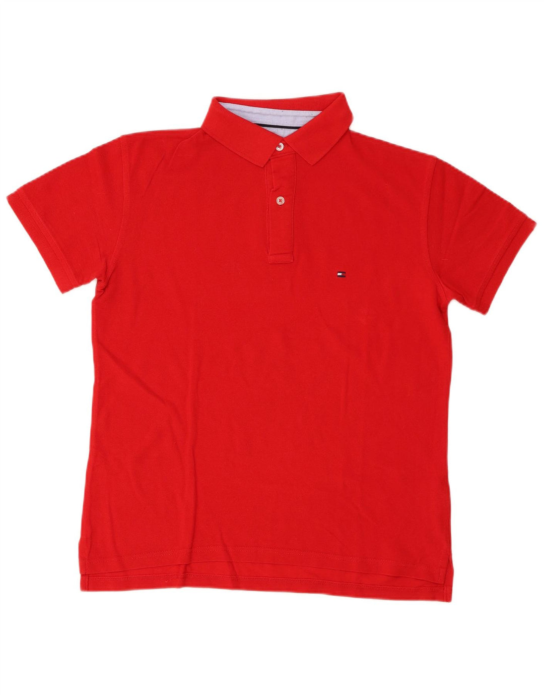 Camisa polo masculina Tommy Hilfiger médio algodão vermelho