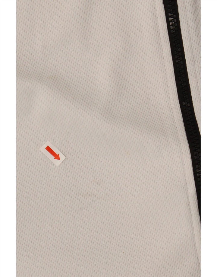 Puma Mens Graphic Tracksuit Top Jaqueta Grande Poliéster Branco