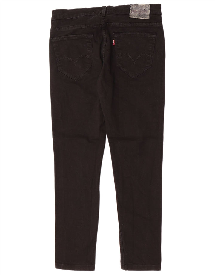 Levi's Masculino 519 Slim Jeans W33 L30 Algodão Preto