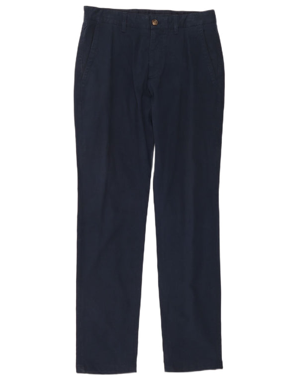 Calça Chino Masculina Massimo Dutti Casual Fit EU 38 Pequeno W30 L31 Azul Marinho