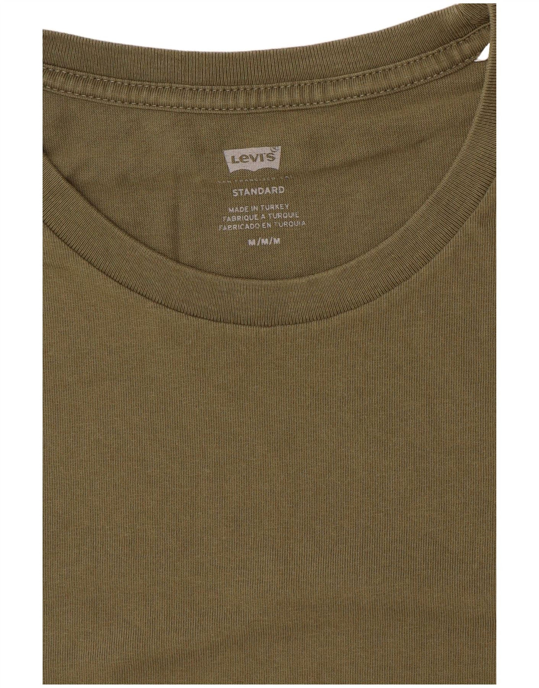 Camiseta masculina LEVI'S Standard Fit Top médio cáqui