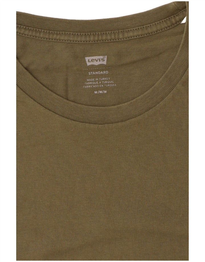 Camiseta masculina LEVI'S Standard Fit Top médio cáqui