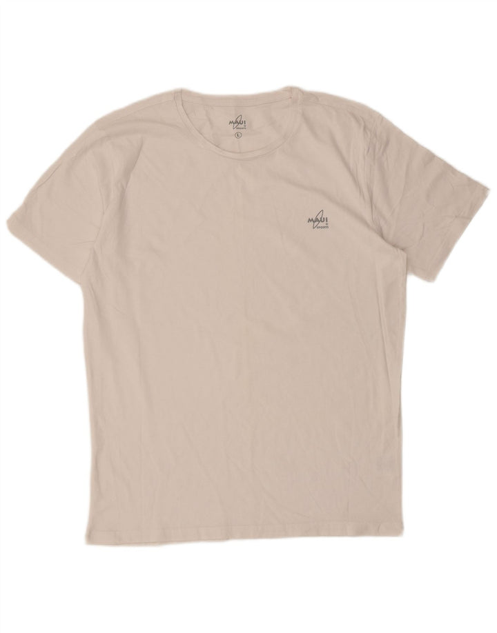 Camiseta masculina VINTAGE Top grande de algodão branco
