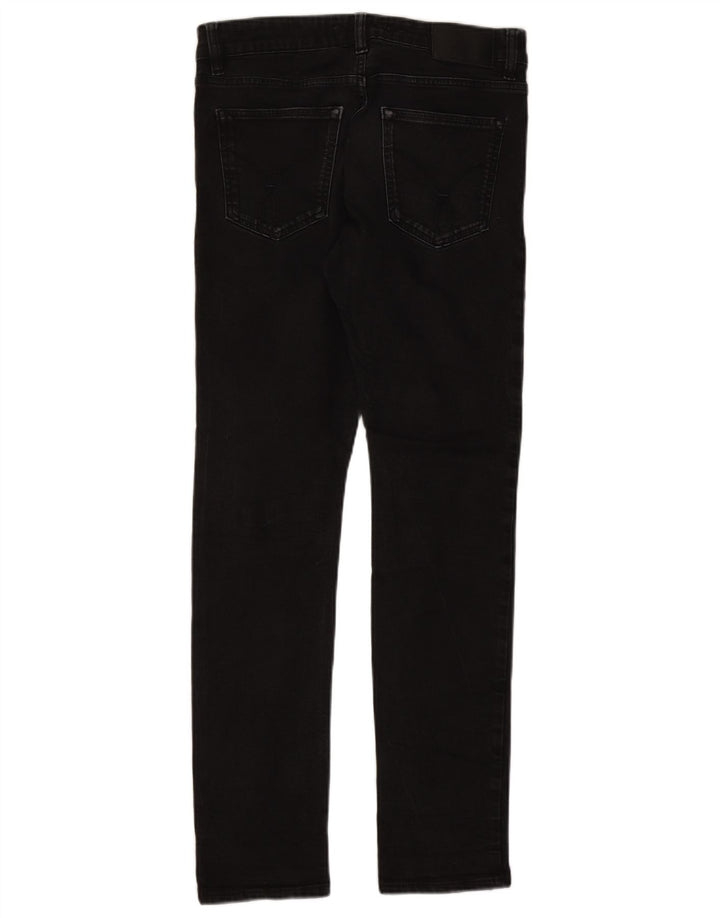 Calvin Klein Mens Jeans Slim W32 L32 Algodão Preto