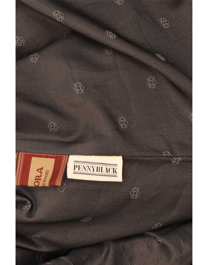 Jaqueta blazer oversized feminina Penny Black com 4 botões IT 42 lã cinza médio