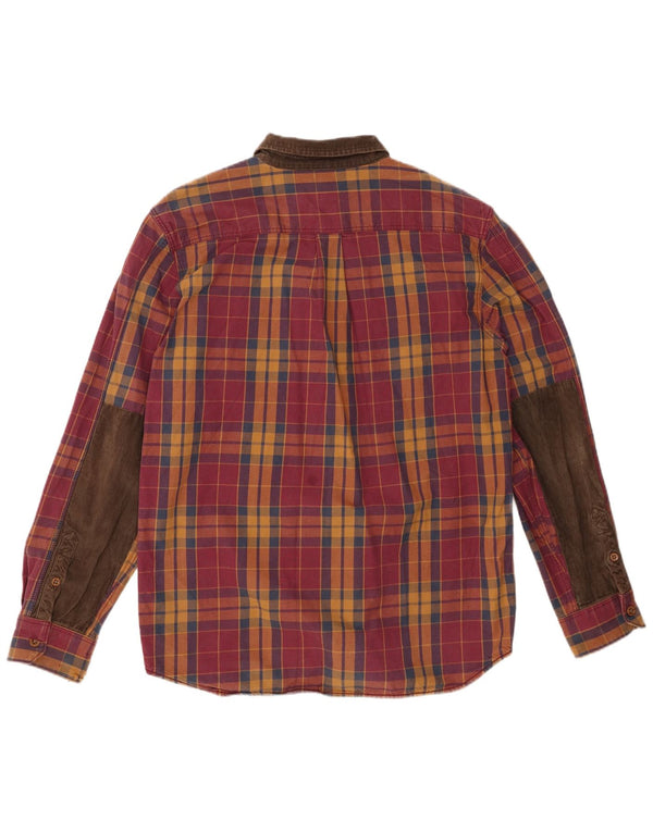 Camisa Vans Masculina Grande Burgundy Check