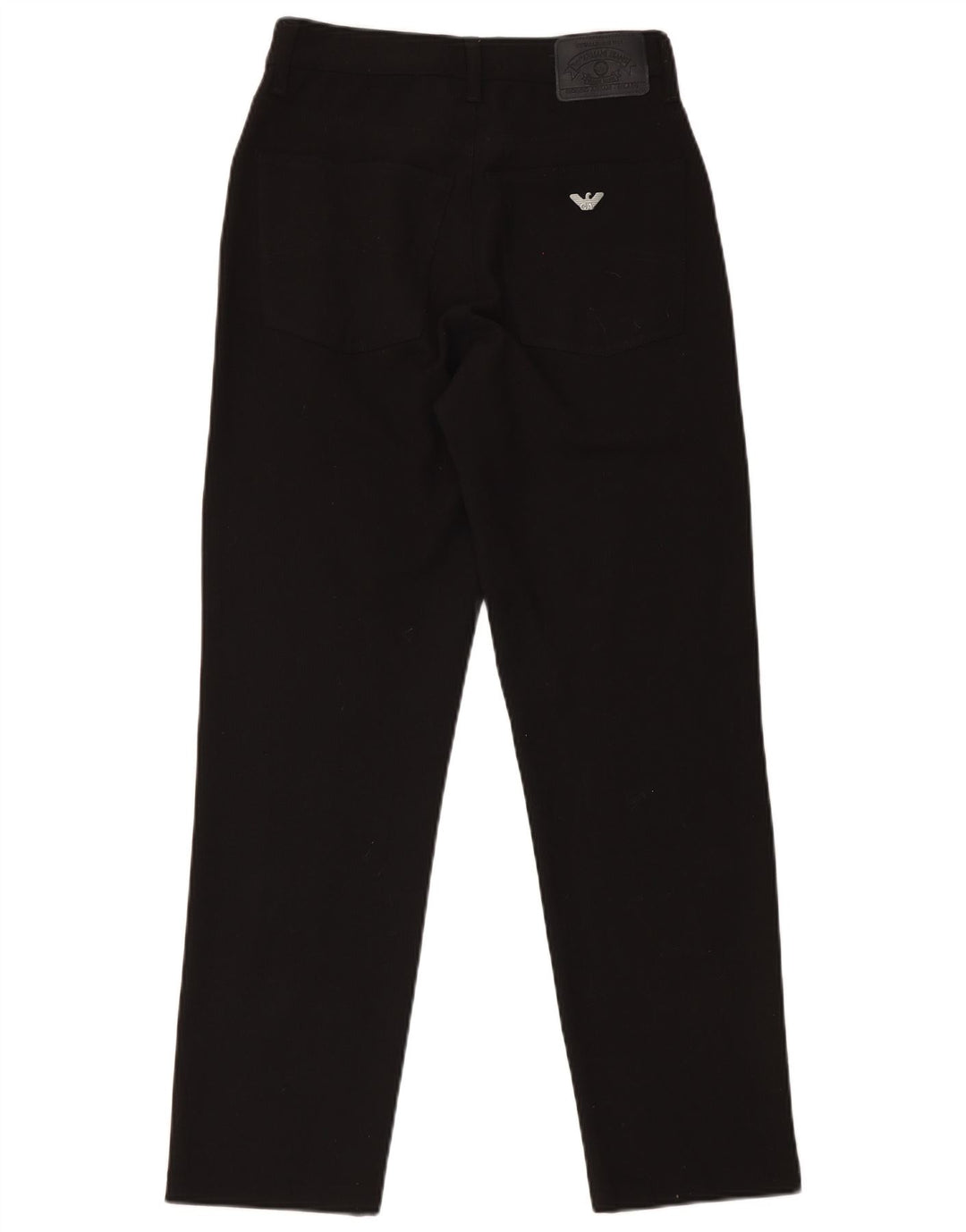 Calça feminina casual slim Armani W31 L31 lã preta