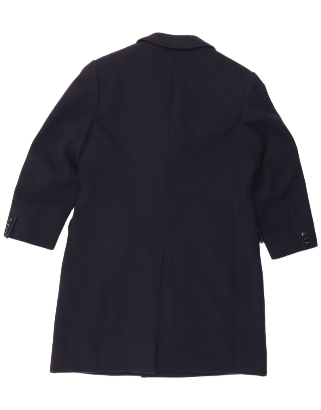 Casaco masculino vintage com peito duplo UK 38 azul marinho médio
