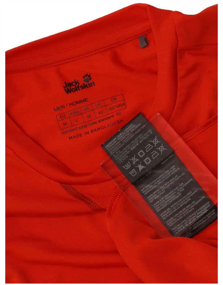 Camiseta masculina Jack Wolfskin Top UK 40 poliéster laranja médio