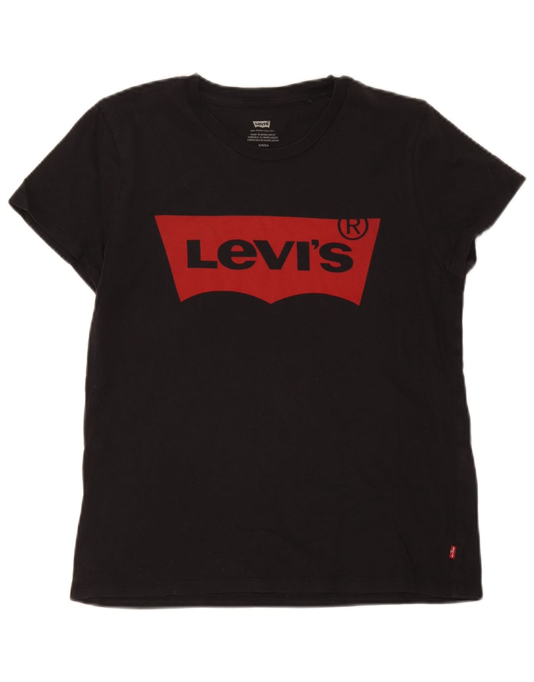 Camiseta gráfica masculina Levi's pequena preta