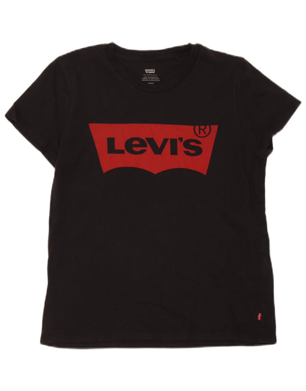 Camiseta gráfica masculina Levi's pequena preta