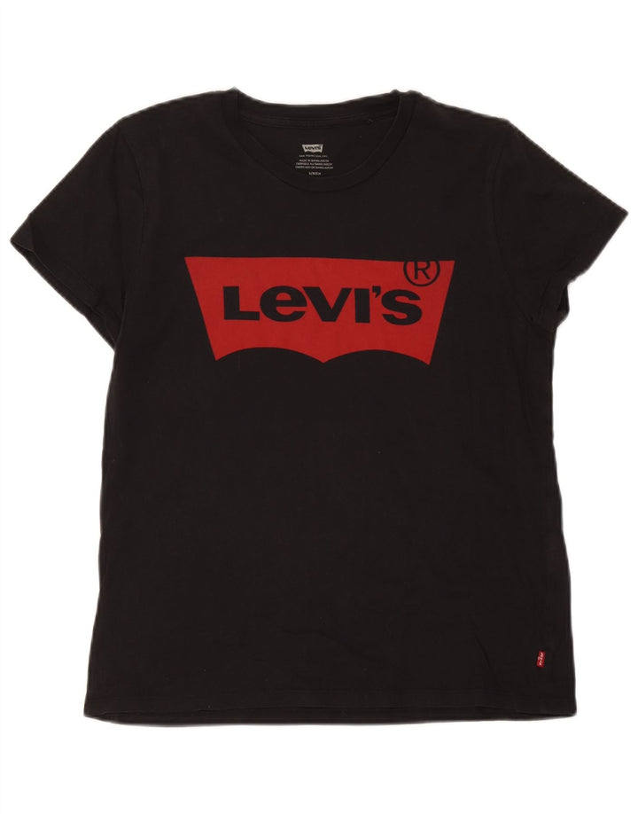 Camiseta gráfica masculina Levi's pequena preta