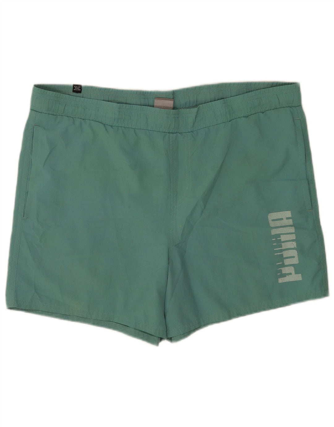 Shorts de natação masculinos Puma Graphic grande poliéster verde