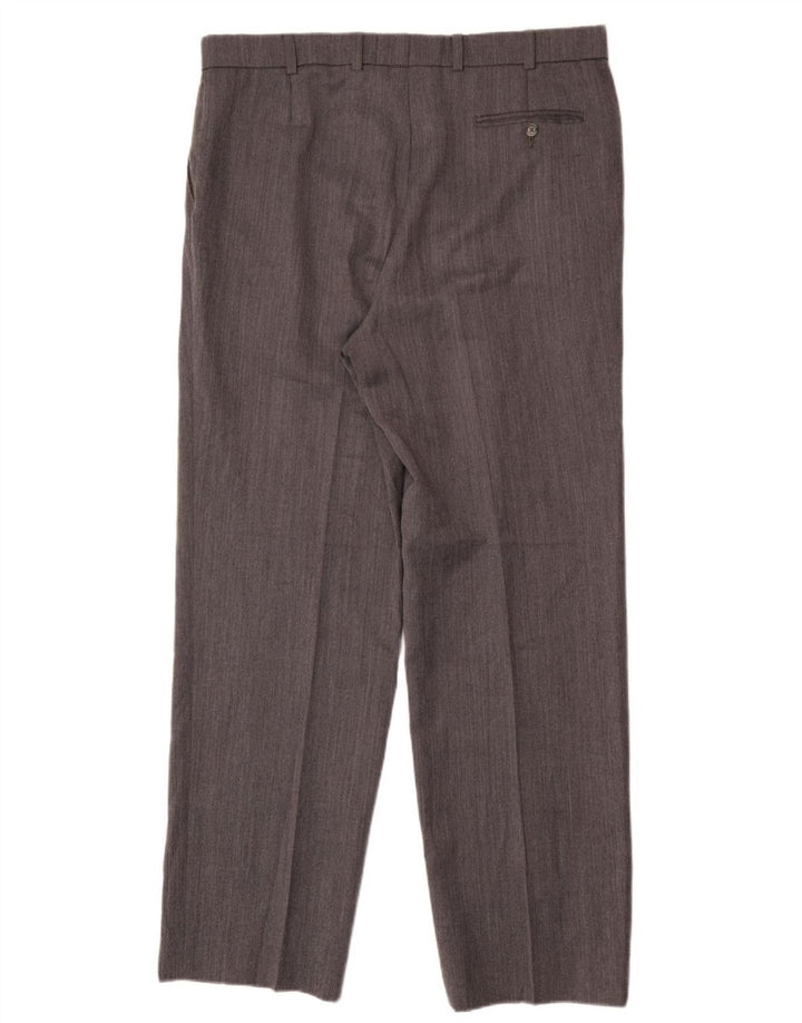 Calça masculina Marks & Spencer St. Michael Straight Suit W38 L33 cinza