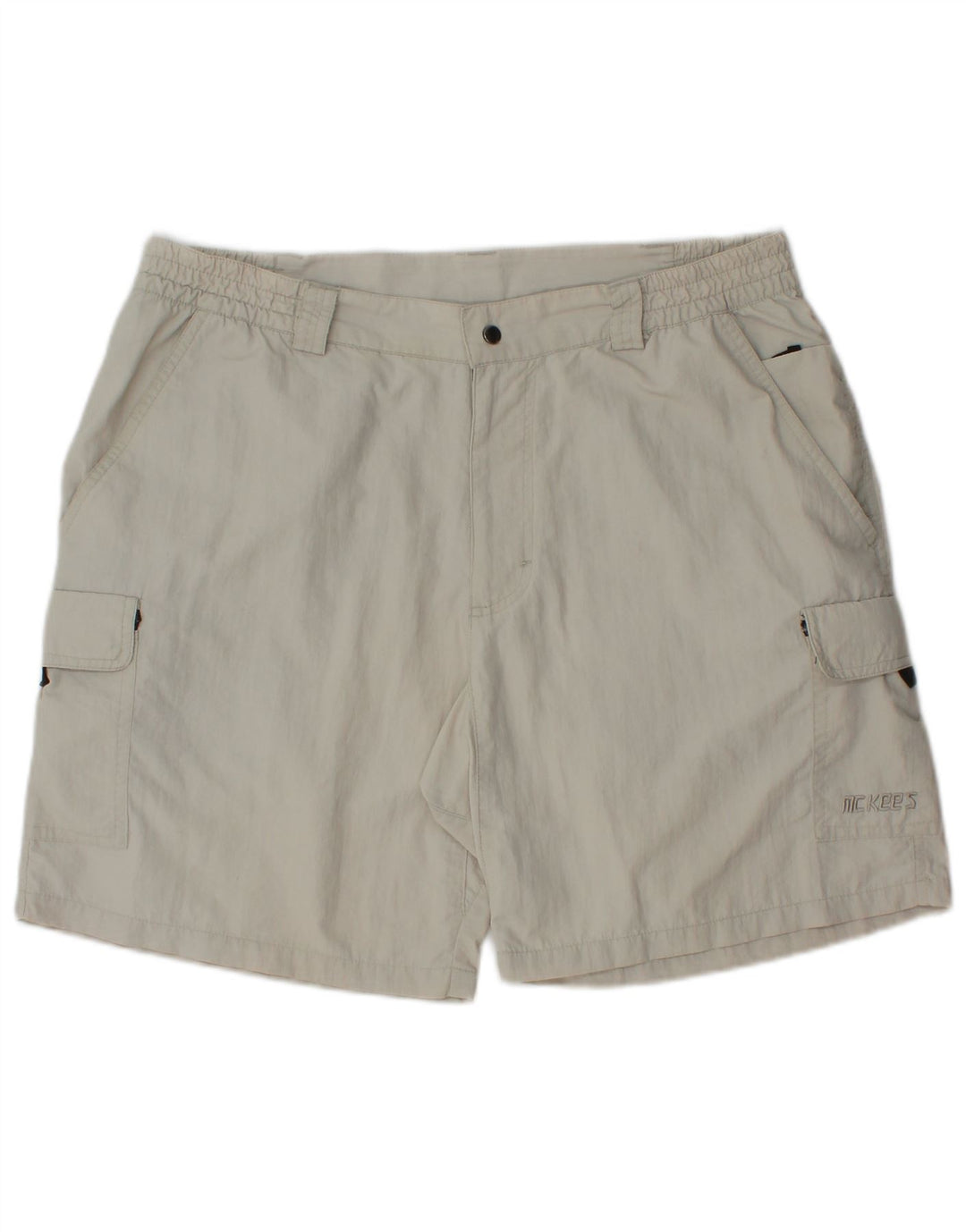 Shorts cargo masculino MC Kee's grande W34 cinza nylon