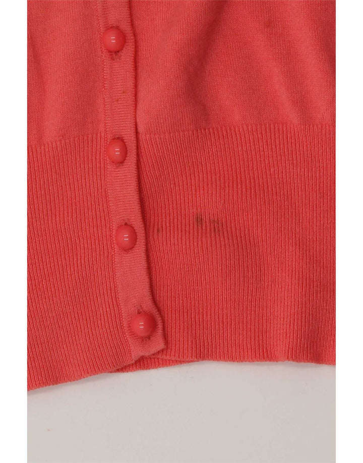Suéter cardigã feminino Marks & Spencer Reino Unido 10 pequeno rosa