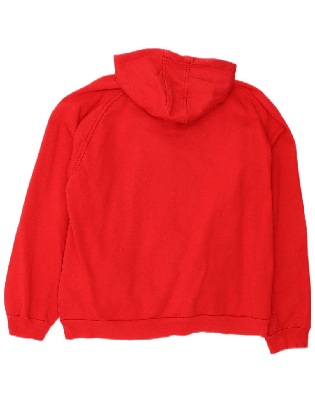 Suéter masculino Kappa com capuz e zíper grande algodão vermelho