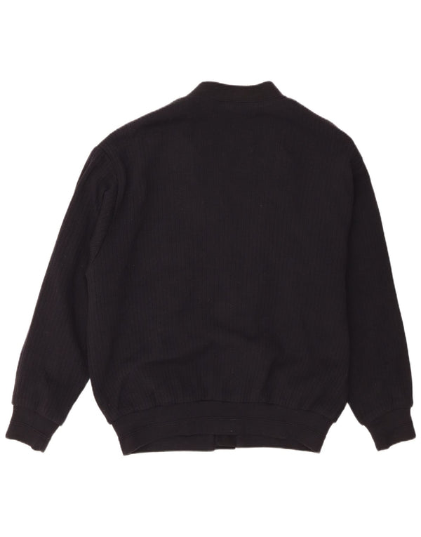 Suéter cardigã masculino Hajo IT 50 médio azul marinho colorblock acrílico