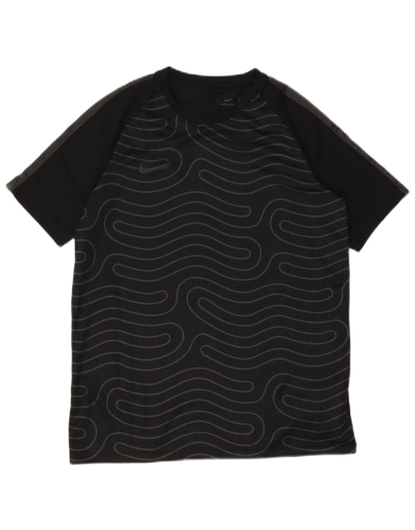 Camiseta Nike Boys Dri Fit Graphic Top 13-14 Anos XL Preto Geométrico