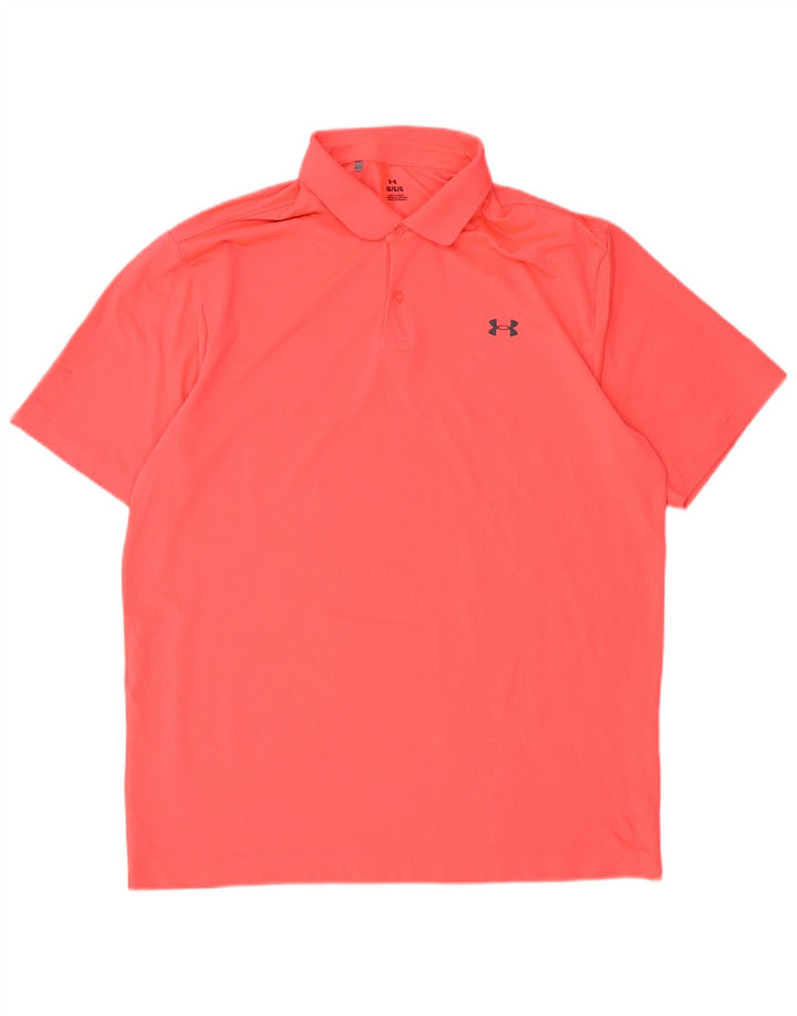 Camisa polo masculina UNDER ARMOUR grande poliéster rosa