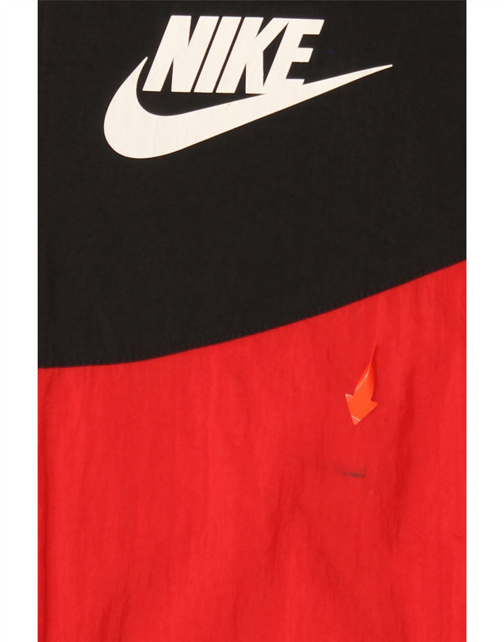 NIKE Boys Graphic Tracksuit Top Jacket 12-13 anos grande bloco colorido vermelho