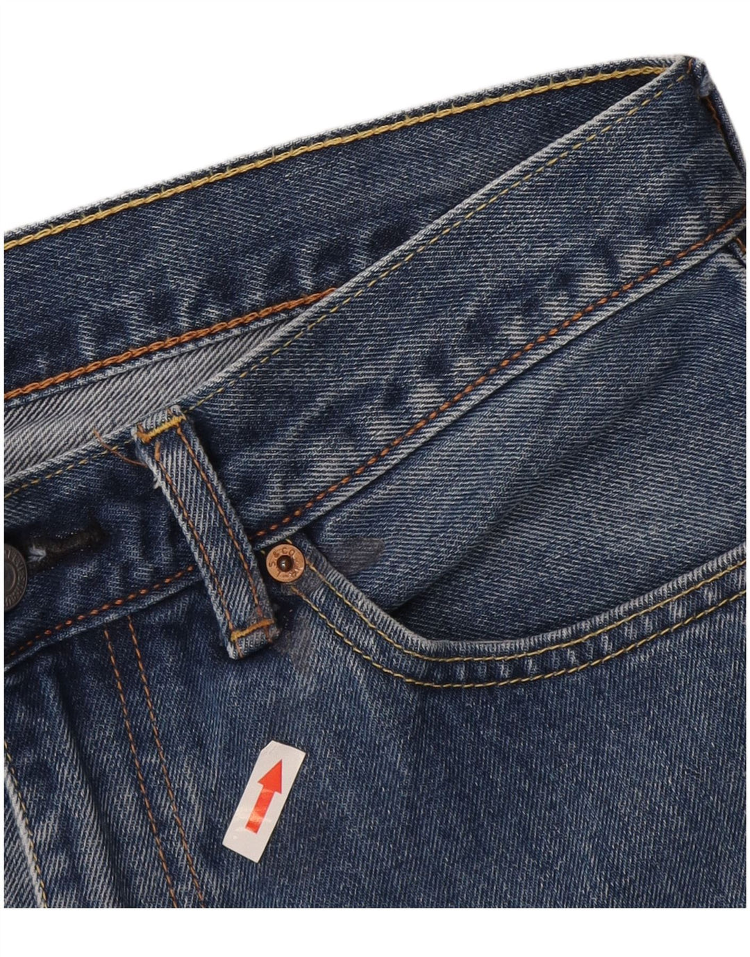 Levi's Masculino 751 Cropped Straight Jeans W32 L24 Azul Algodão
