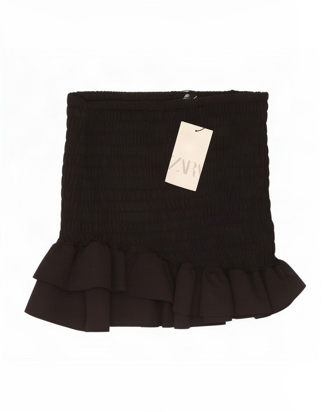 Mini saia feminina Zara XS W25 poliéster preto