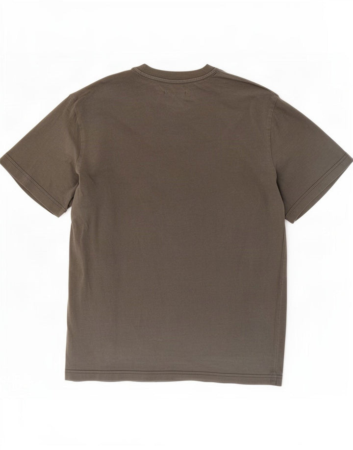 Cos Camiseta masculina grande de algodão verde médio