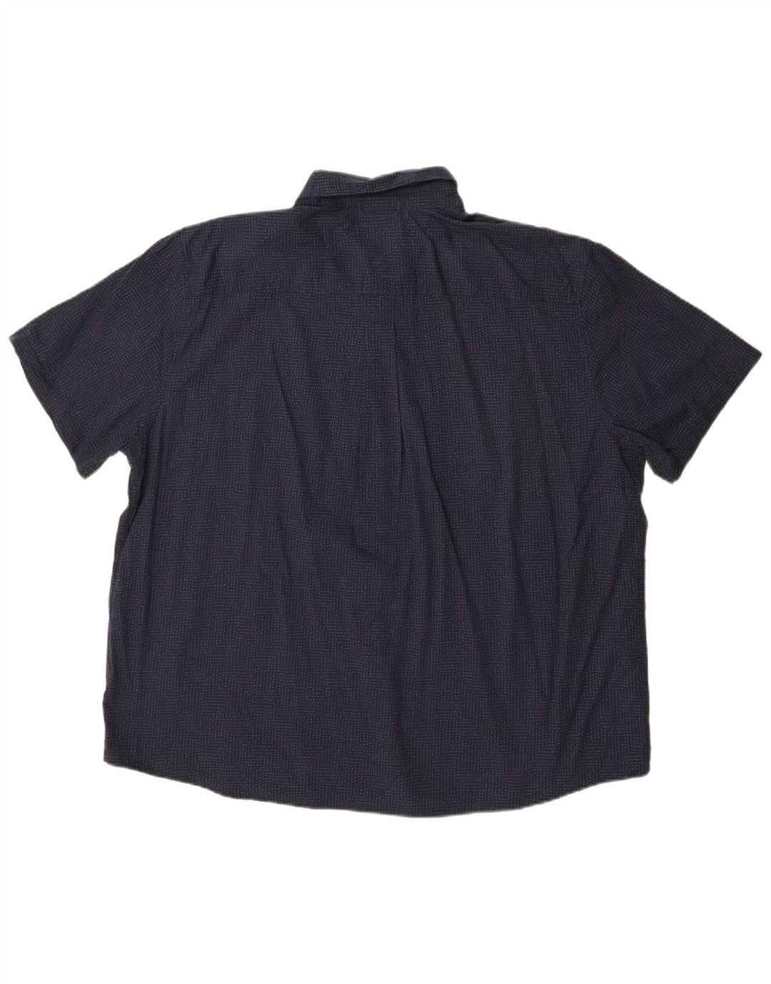 Camisa masculina de manga curta Eddie Bauer 2XL azul marinho manchado