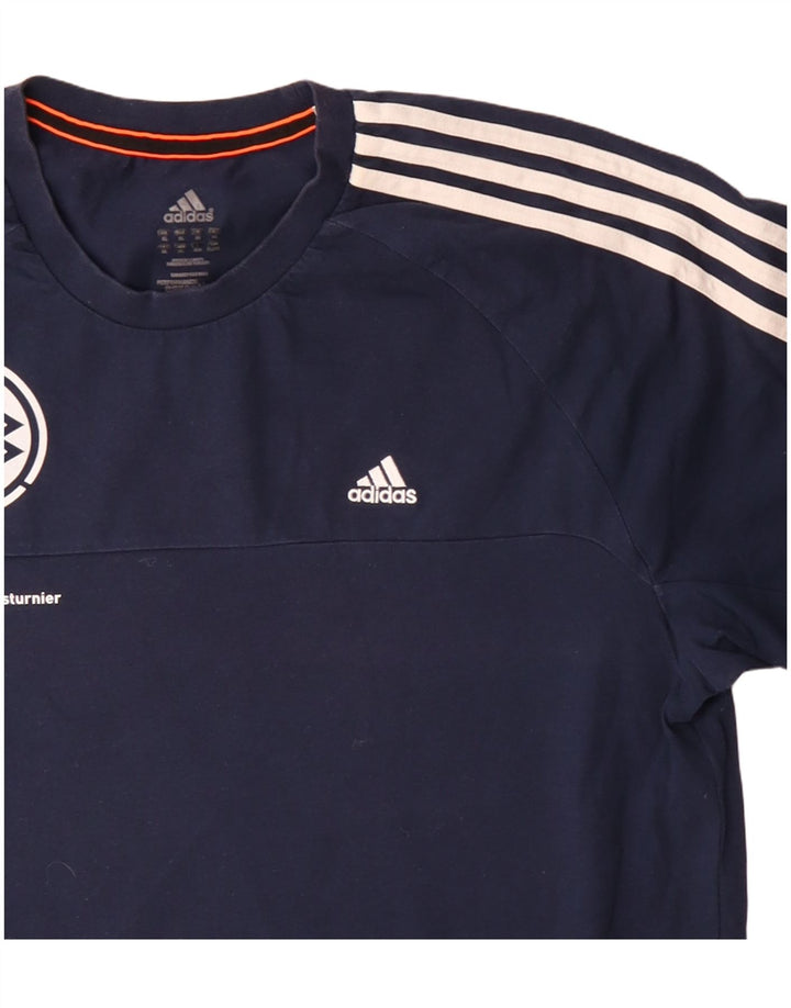 Camiseta Adidas Masculina Climalite Graphic Top XL Azul Marinho Poliéster