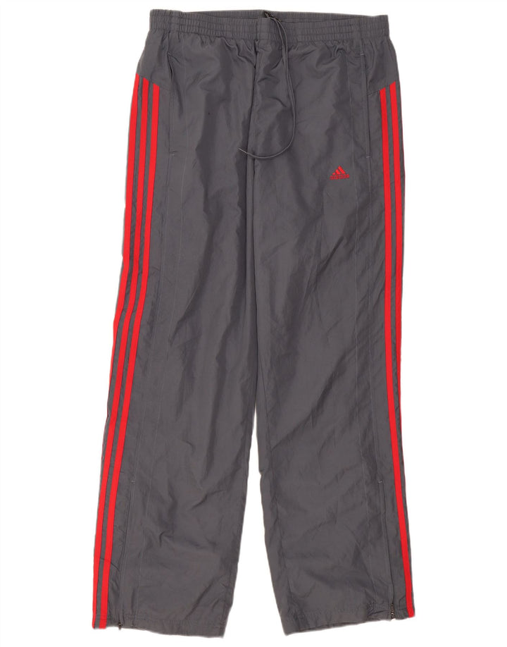 Adidas Mens Clima 365 Calças Impermeáveis Grandes Cinza Poliéster