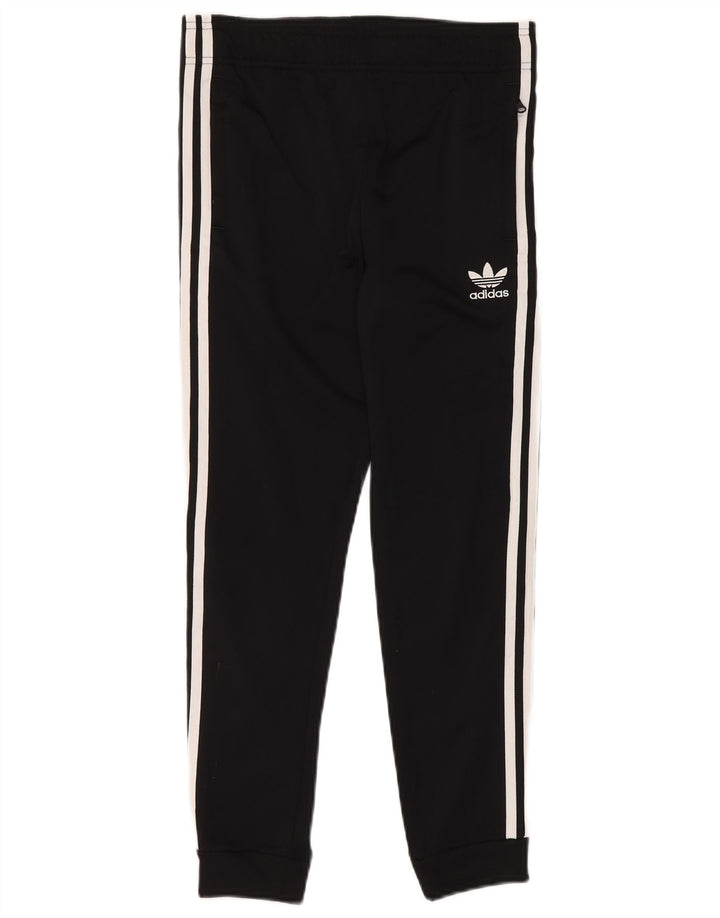 Adidas meninos calças de treino joggers 11-12 anos preto poliéster