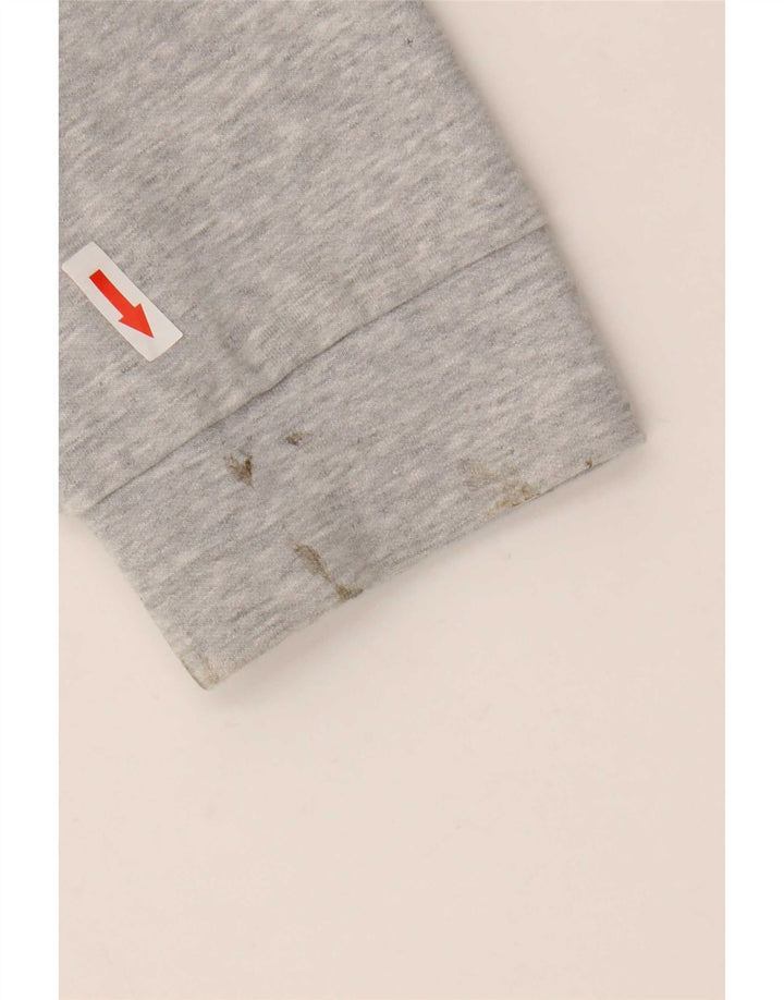 Suéter Puma masculino com capuz e zíper XL cinza algodão
