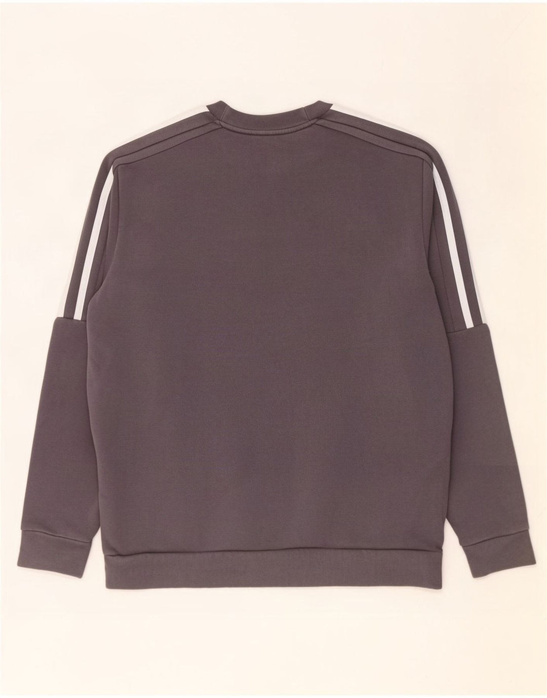 Adidas Mens Moletom Jumper Grande Algodão Cinza