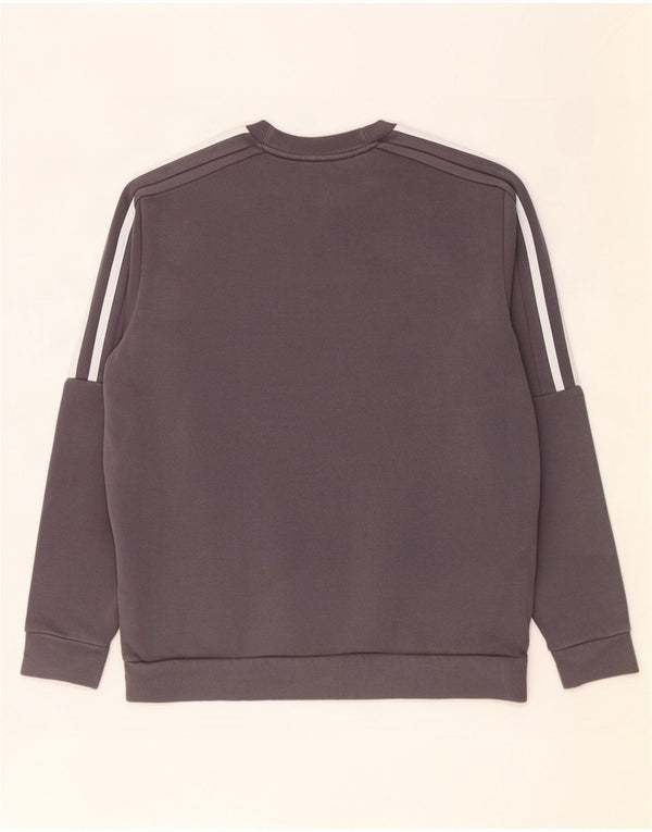 Adidas Mens Sweatshirt Jumper Large Grey Cotton
