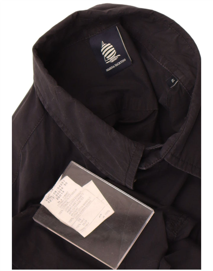 Camisa masculina Marina Yachting tamanho 42 grande algodão preto