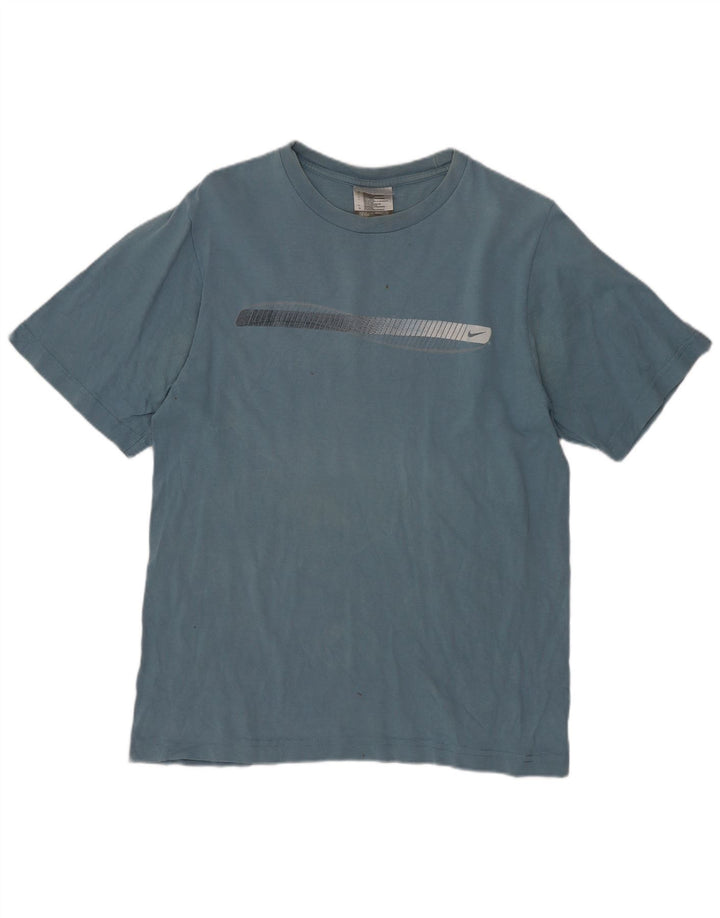 Camiseta masculina Nike Top pequeno algodão azul