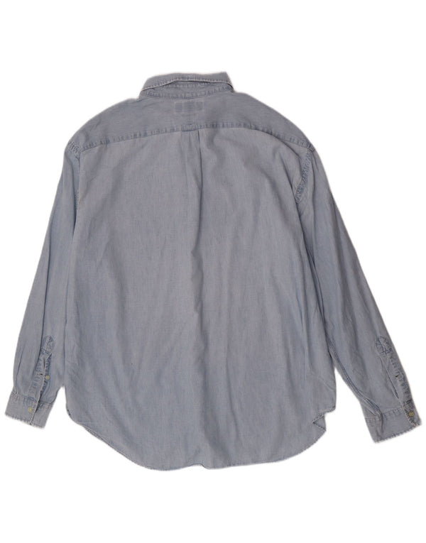 Ralph Lauren Camisa masculina clássica de ajuste 3XL algodão azul