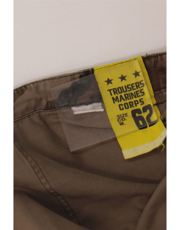 Calça cargo masculina slim VINTAGE W44 L32 algodão camuflado marrom