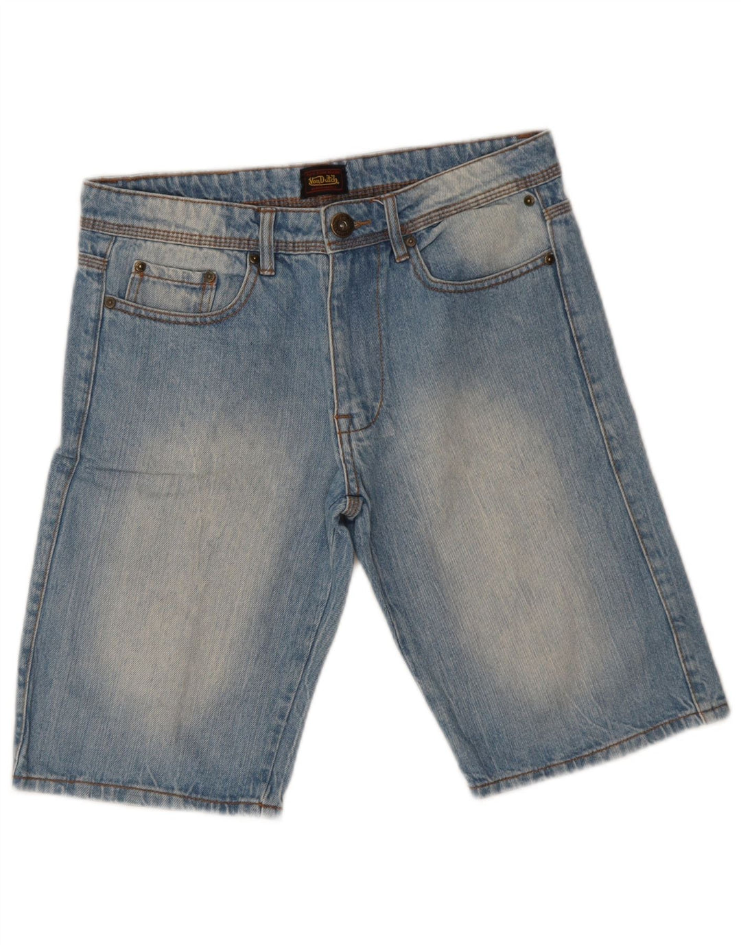 Shorts jeans masculino Von Dutch W30 algodão azul médio