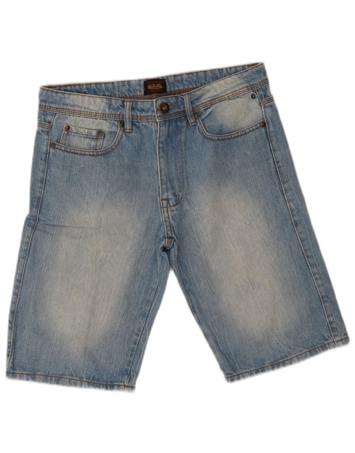 Shorts jeans masculino Von Dutch W30 algodão azul médio