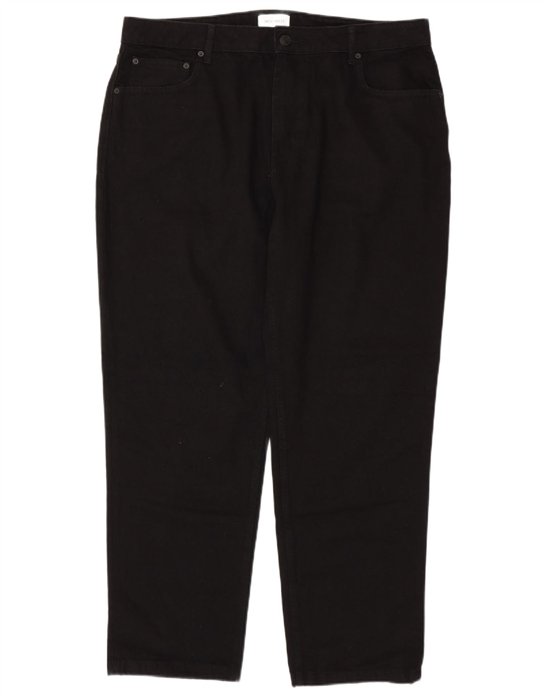 Jack Wills Calça jeans masculina cônica W38 L32 algodão preto