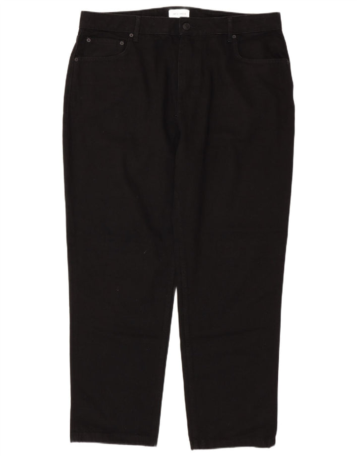 Jack Wills Calça jeans masculina cônica W38 L32 algodão preto