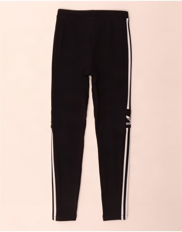 Leggings Adidas Femininas Gráficas UK 12 Médio Algodão Preto