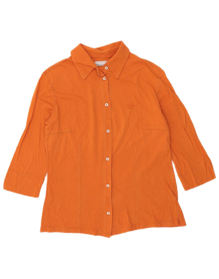 Camisa feminina manga 3/4 Sergio Tacchini IT 46 grande laranja