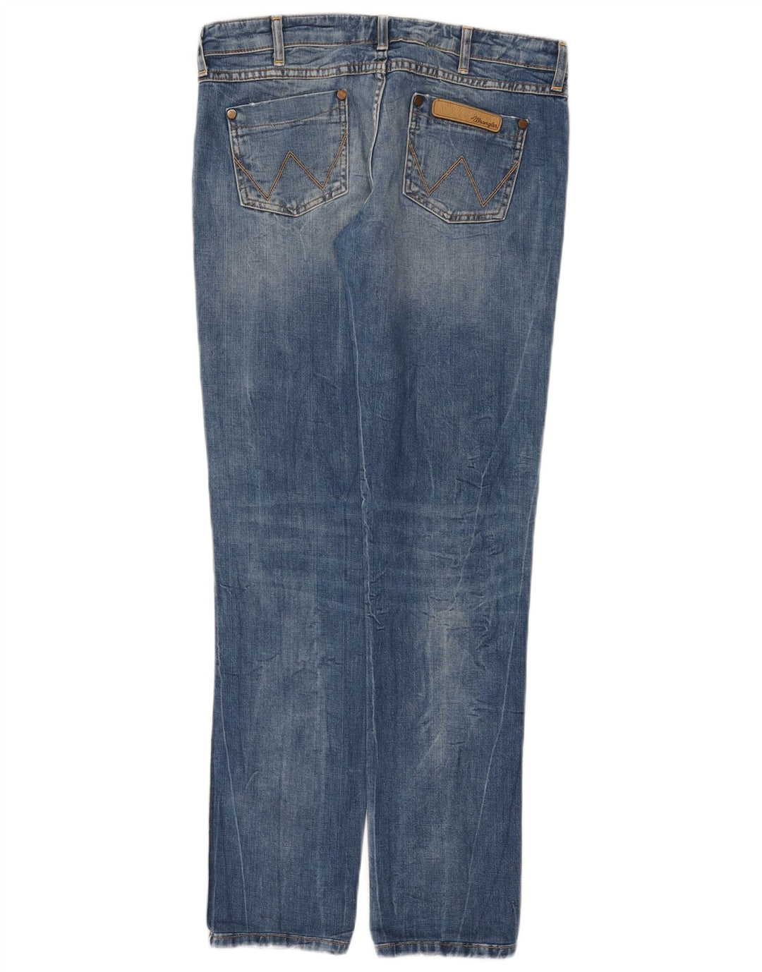Wrangler feminino Molly Slim Jeans W28 L32 azul algodão