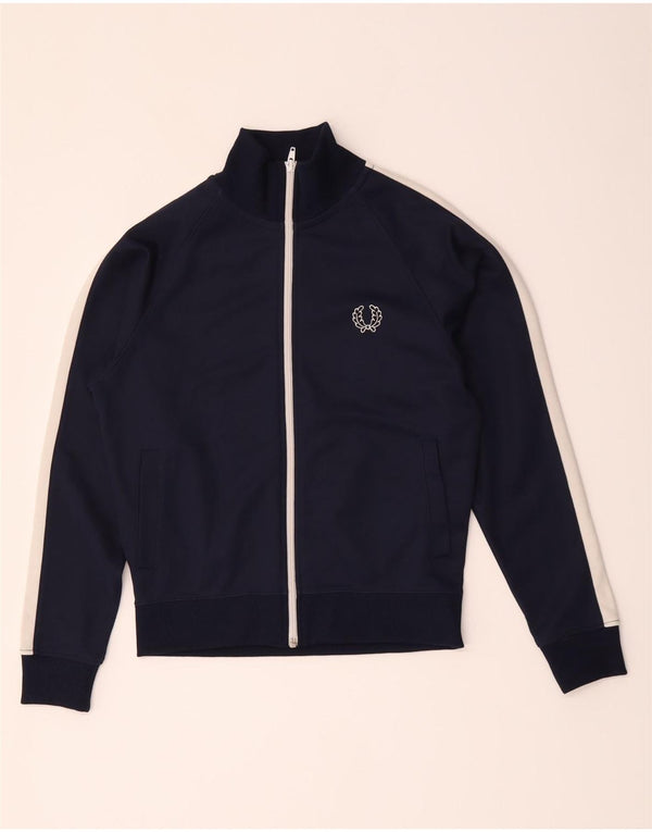 Jaqueta de treino Fred Perry Boys 11-12 anos médio azul marinho