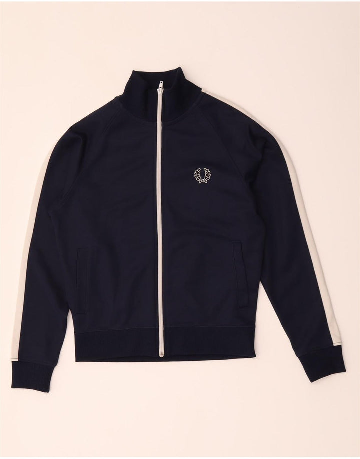 Jaqueta de treino Fred Perry Boys 11-12 anos médio azul marinho