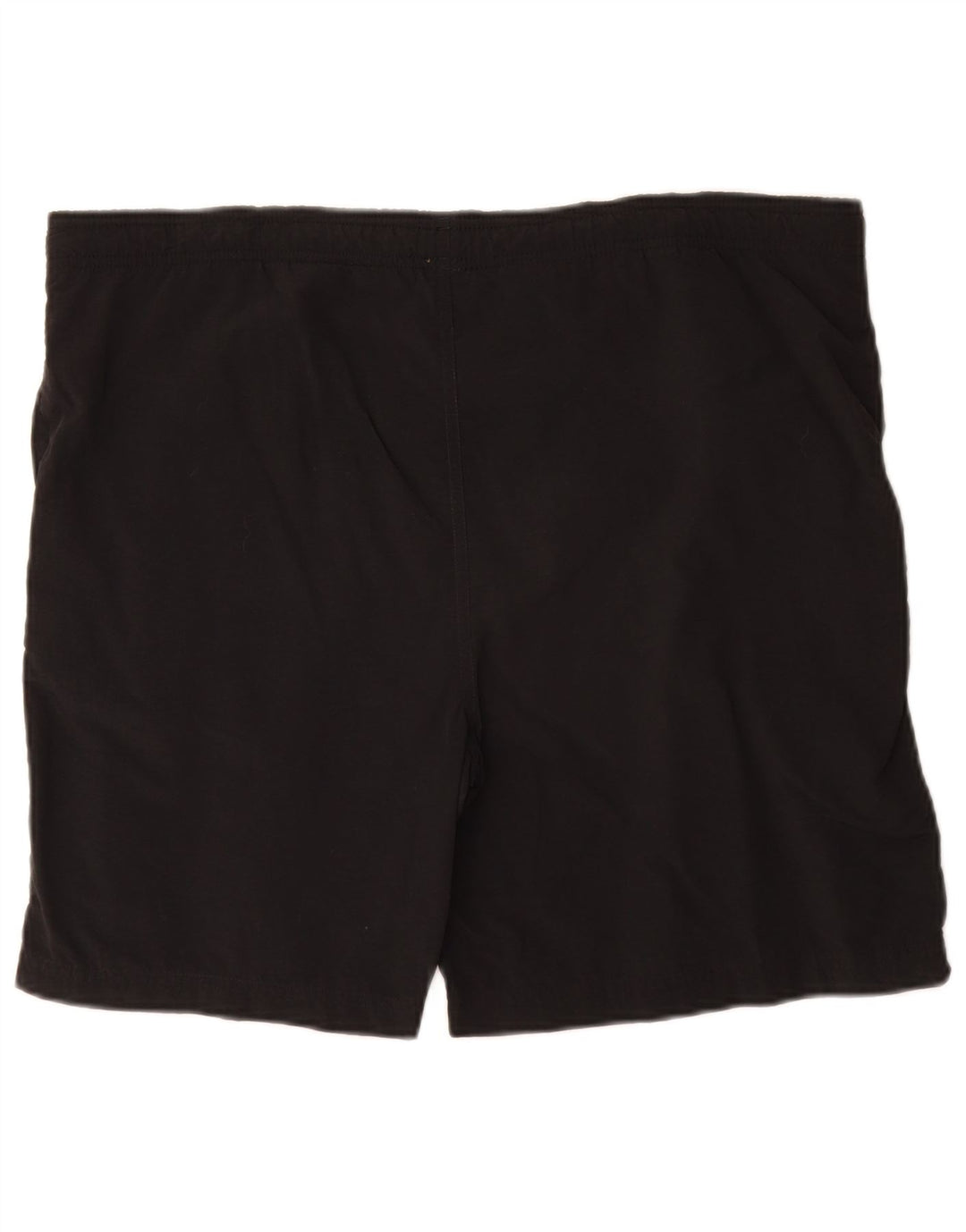 Shorts de natação masculinos Reebok grande nylon preto